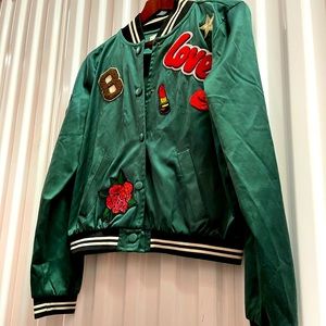 American Eagle Letterman Bomber Jacket